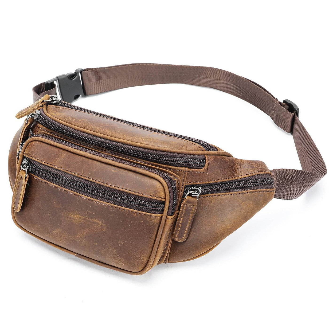 Men’s Sheepskin Mobile Phone Waist Bag – Sports & Casual Leather Belt Pouch - grabzbags.com