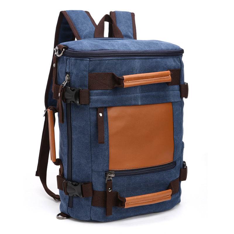 Men’s Canvas Travel Duffel Bag – Durable Weekender Shoulder Bag - grabzbags.com