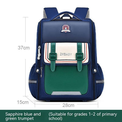 Ergonomic Lightweight Children's School Backpack – One-Piece Design with Spine Protection - grabzbags.com