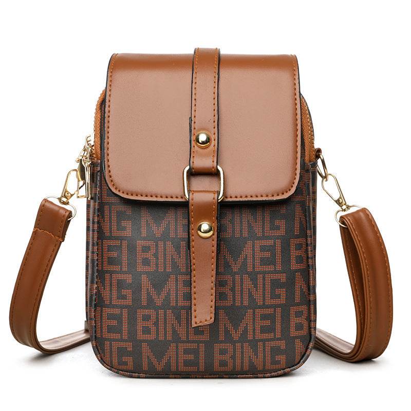 Soft Leather Retro Mini Crossbody Bag – Vintage Printed Shoulder Purse for Women - grabzbags.com
