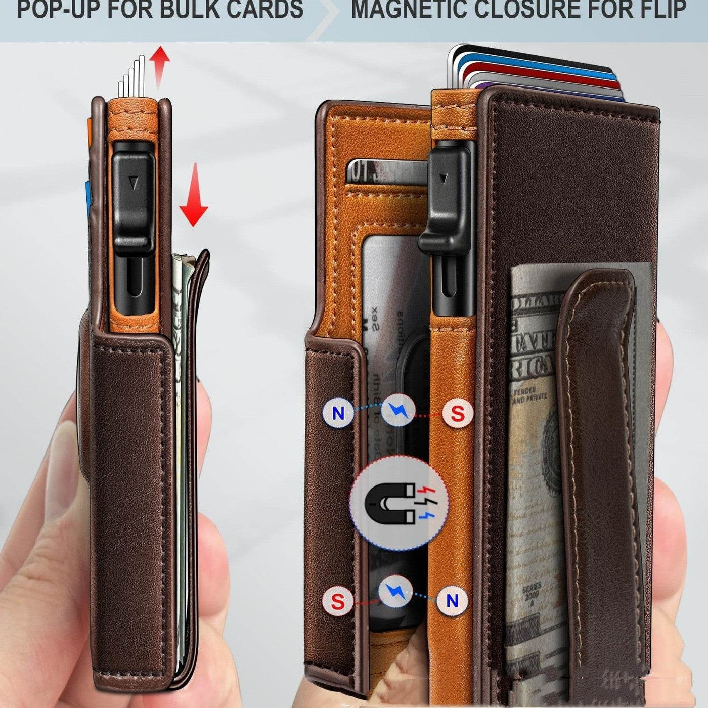 Portable Aluminum Card Holder Box – Versatile Large-Capacity RFID Metal Organizer - grabzbags.com