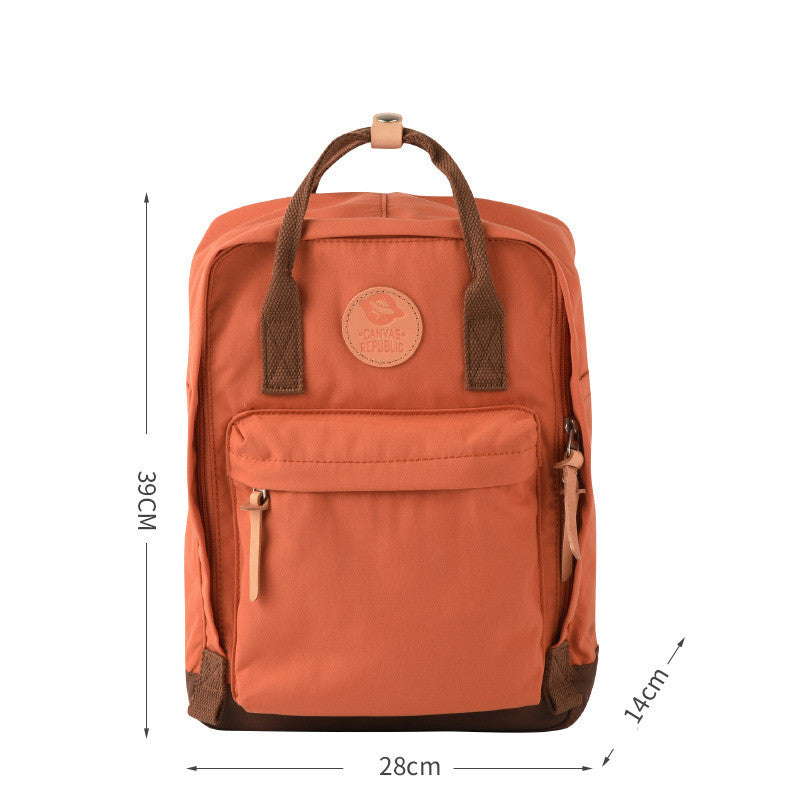 New Style Unisex Backpack – Japanese & Korean Fashion Laptop Bag, Water-Repellent Polyester Backpack with 15-Inch Compartment