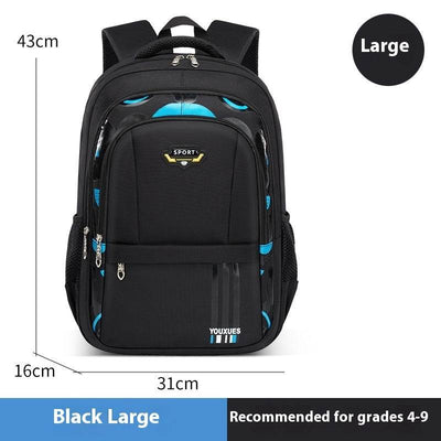 Simple Multi-Compartment Backpack – Waterproof & Spacious for Daily Use - grabzbags.com