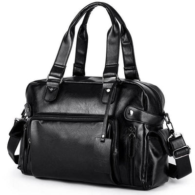 Men’s Fashion Travel Handbag – Casual Solid Color Weekend Duffel Bag - grabzbags.com