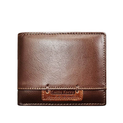 Men’s Short Cowhide Wallet – Stylish & Fashionable Genuine Leather Wallet - grabzbags.com