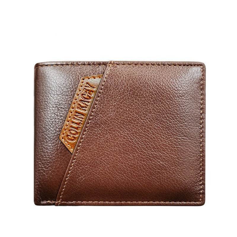 Men’s Short Cowhide Wallet – Stylish & Fashionable Genuine Leather Wallet - grabzbags.com
