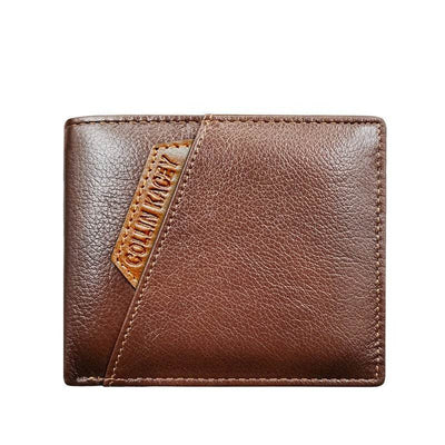 Men’s Short Cowhide Wallet – Stylish & Fashionable Genuine Leather Wallet - grabzbags.com