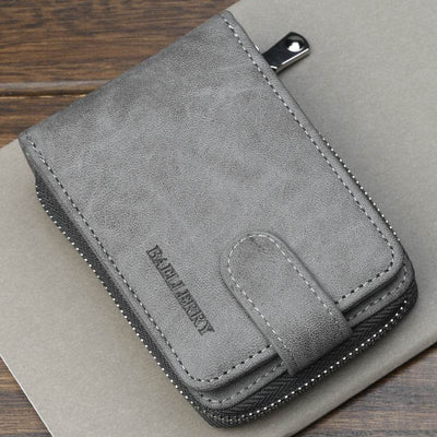 Youth Fashion Short Card Bag – Multi-Slot Compact Wallet for Men - grabzbags.com
