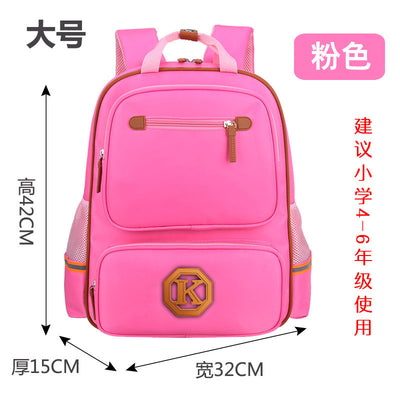 Children’s School Backpack for Boys & Girls – English Style Lightweight Schoolbag for Grades 1–6, Burden-Reducing Design