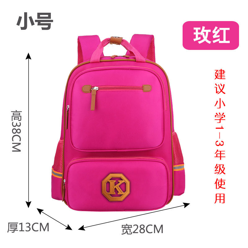 Children’s School Backpack for Boys & Girls – English Style Lightweight Schoolbag for Grades 1–6, Burden-Reducing Design