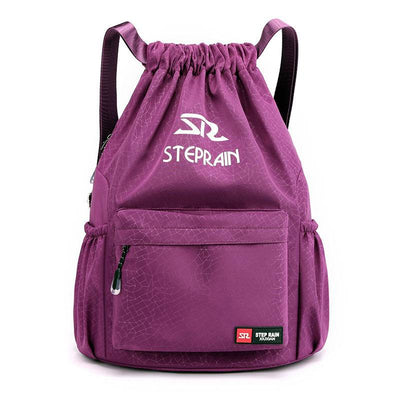 Solid Color Lightweight Drawstring Backpack – Simple Double-Shoulder Design - grabzbags.com