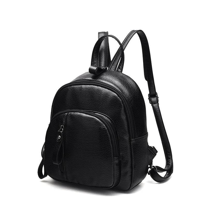 Women’s Mini Leather Backpack – Korean Fashion Casual All-Match Bag - grabzbags.com