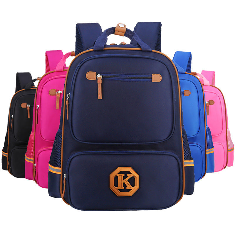 Children’s School Backpack for Boys & Girls – English Style Lightweight Schoolbag for Grades 1–6, Burden-Reducing Design