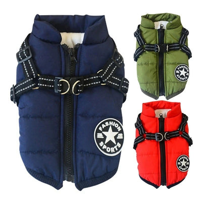 Waterproof Dog Coat – Warm Winter Dog Jacket with Adjustable Fit