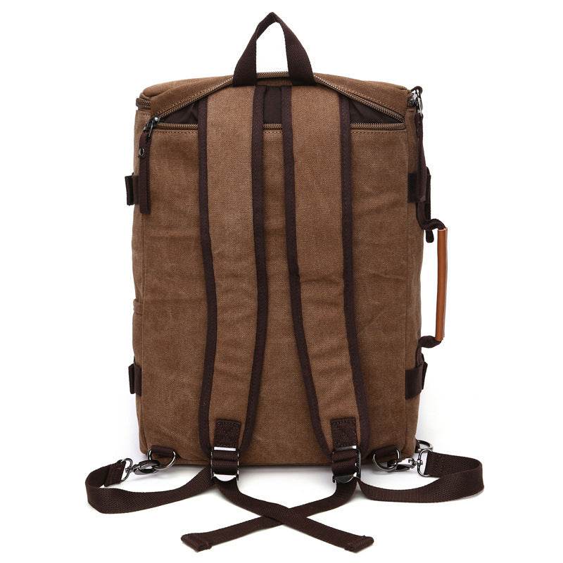 Men’s Canvas Travel Duffel Bag – Durable Weekender Shoulder Bag - grabzbags.com