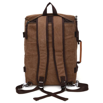 Men’s Canvas Travel Duffel Bag – Durable Weekender Shoulder Bag - grabzbags.com