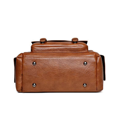 Vintage Large-Capacity Shoulder Bag / Crossbody Satchel - grabzbags.com
