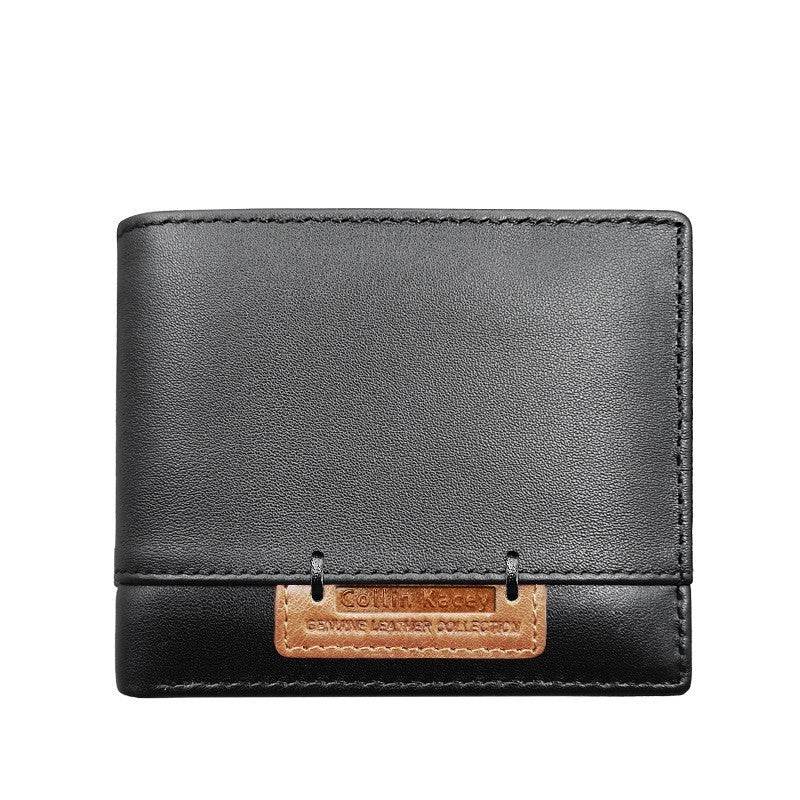 Men’s Short Cowhide Wallet – Stylish & Fashionable Genuine Leather Wallet - grabzbags.com