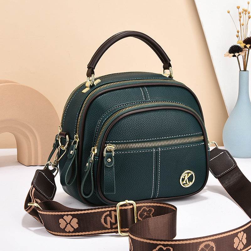 Women’s Versatile Crossbody Bag – Small Square Shoulder Purse with Multi-Zipper Design & Portable Style - grabzbags.com