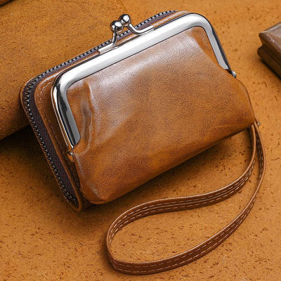 Women’s 4-Inch Buckle Coin Purse – Vintage Clip Closure Mini Wallet - grabzbags.com