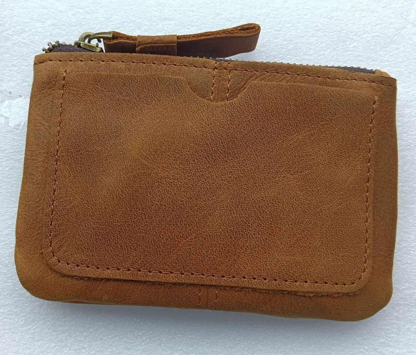 Crazy Horse Leather Coin Purse for Men – Vintage Retro Style Pocket Wallet - grabzbags.com