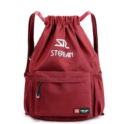 Solid Color Lightweight Drawstring Backpack – Simple Double-Shoulder Design - grabzbags.com