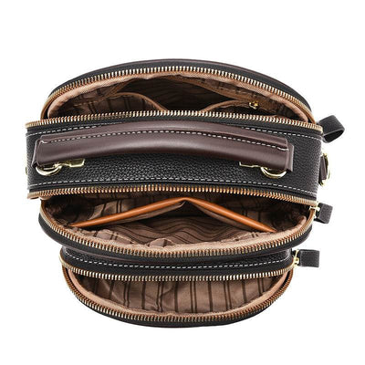 Women’s Versatile Crossbody Bag – Small Square Shoulder Purse with Multi-Zipper Design & Portable Style - grabzbags.com