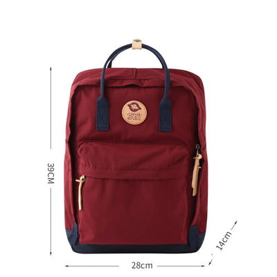 New Style Unisex Backpack – Japanese & Korean Fashion Laptop Bag, Water-Repellent Polyester Backpack with 15-Inch Compartment