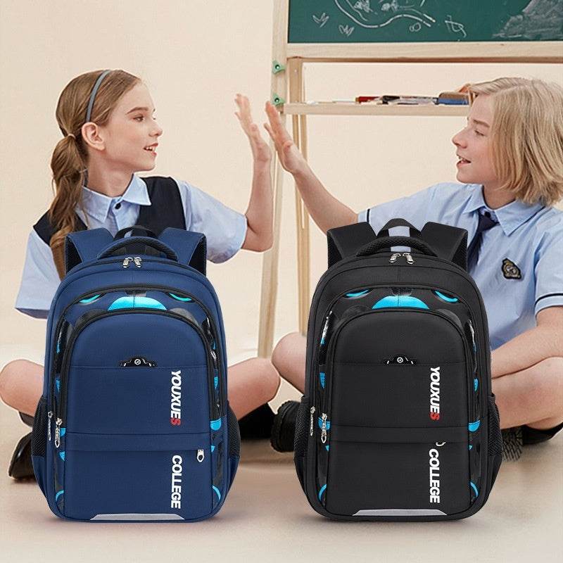 Simple Multi-Compartment Backpack – Waterproof & Spacious for Daily Use - grabzbags.com