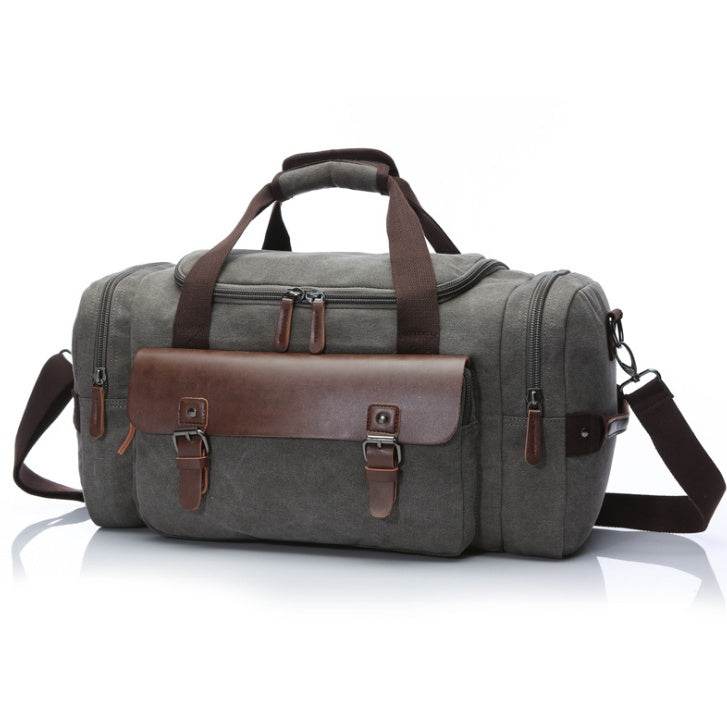Large Capacity Canvas Travel Bag – Student Shoulder Sling & Hand-Carry Luggage Duffel - grabzbags.com