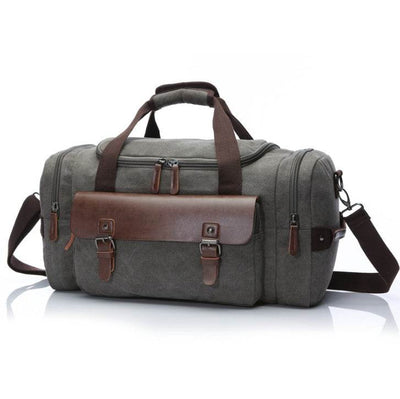 Large Capacity Canvas Travel Bag – Student Shoulder Sling & Hand-Carry Luggage Duffel - grabzbags.com