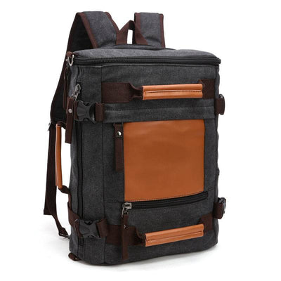 Men’s Canvas Travel Duffel Bag – Durable Weekender Shoulder Bag - grabzbags.com