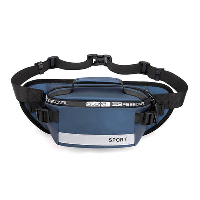 Men’s Reflective Waist Bag – Crossbody Pack for Travel, Running, Hiking & Cycling - grabzbags.com