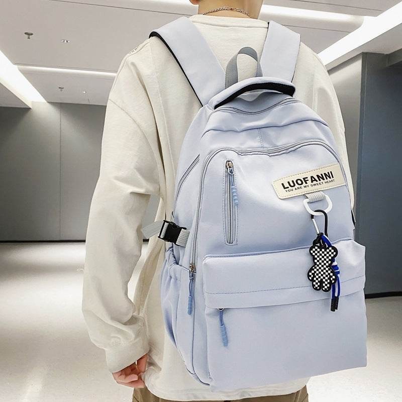 Student Large Capacity Backpack – Simple & Lightweight Travel School Bag - grabzbags.com