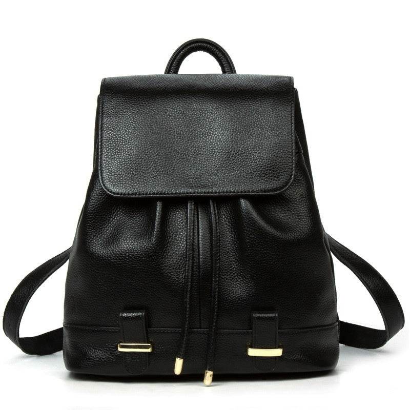 Women’s Genuine Leather Backpack – European & American Fashion Style - grabzbags.com
