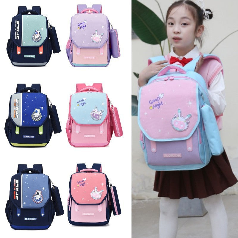 Cute Kids School Backpack – Lightweight Nylon Bag for Boys & Girls