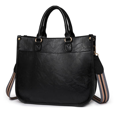 Women’s Retro PU Handbag – Casual Crossbody Briefcase