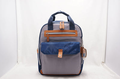 Multifunctional Mother & Child Leisure Bag – Large Capacity Canvas Mommy Backpack with Contrast Color Design