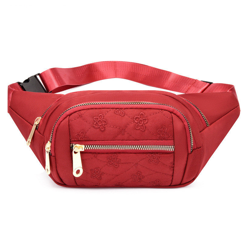 Oxford Cloth Waterproof Waist Bag – Large Capacity Fanny Pack