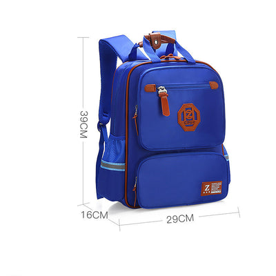 Student Fashion Casual Schoolbag – Solid Color Waterproof Nylon Backpack, Lightweight & Wear-Resistant