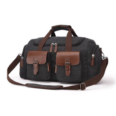 European-American Style Canvas Travel Bag – Portable Weekender Duffel - grabzbags.com