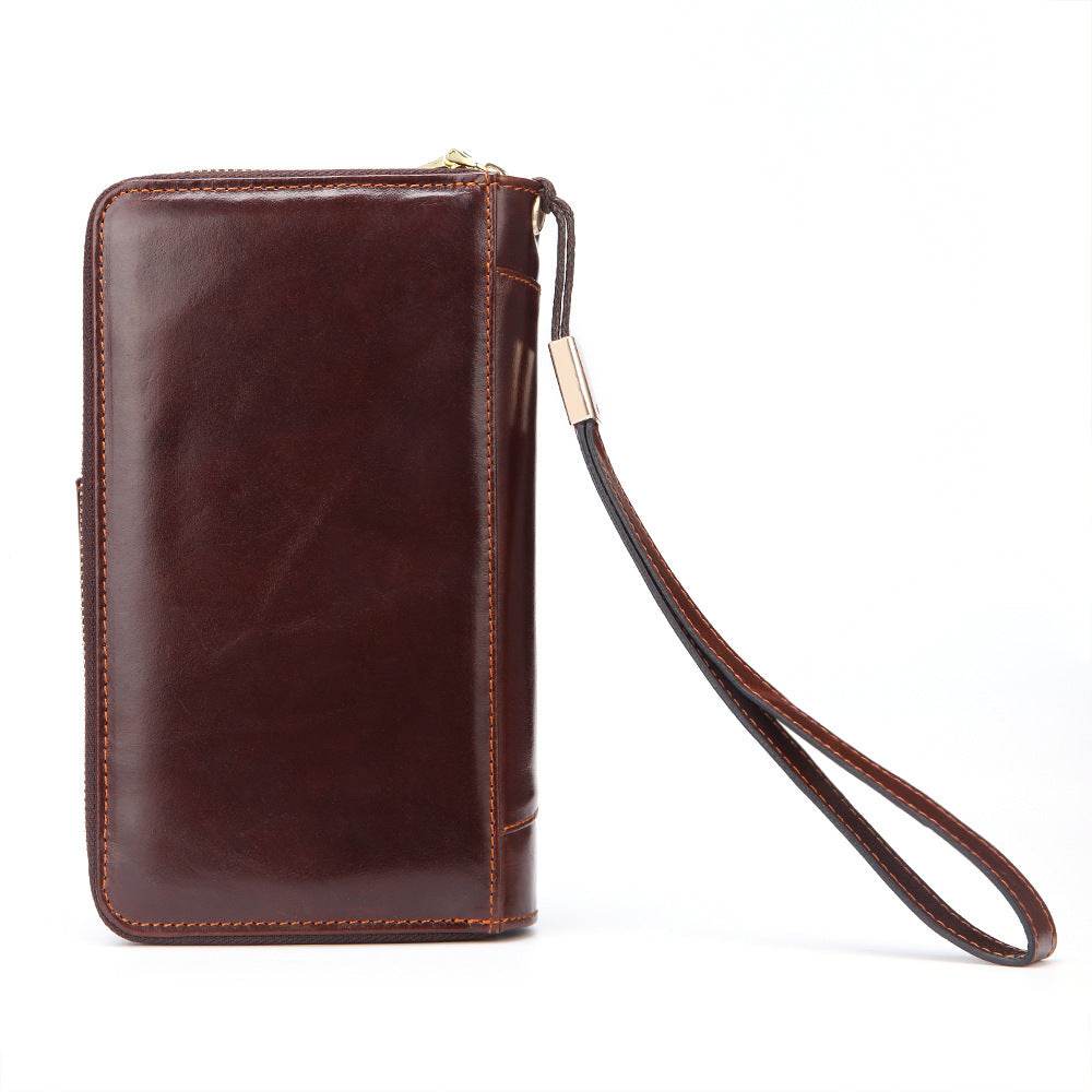 Fashionable Women’s Long Wallet – Versatile Leather Purse with Card & Coin Storage - grabzbags.com