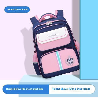 Leather Cover Jacquard Schoolbag – Ergonomic Design with Spine Protection - grabzbags.com