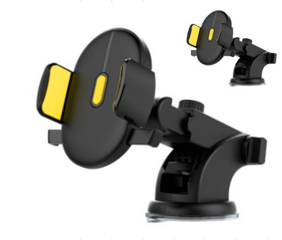 Car Phone Holder – Long Rod Telescopic Dashboard Mount with Suction Cup