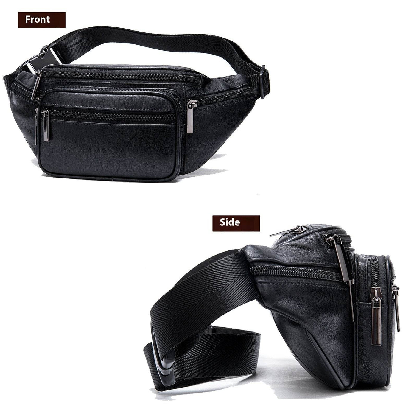 Men’s Sheepskin Mobile Phone Waist Bag – Sports & Casual Leather Belt Pouch - grabzbags.com
