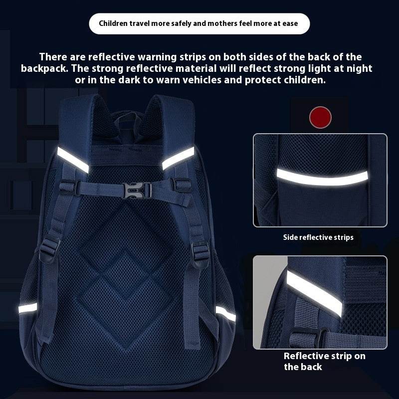 Large Capacity Children’s Backpack – Handsome, Wear-Resistant & Waterproof Primary Schoolbag - grabzbags.com