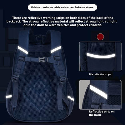 Large Capacity Children’s Backpack – Handsome, Wear-Resistant & Waterproof Primary Schoolbag - grabzbags.com