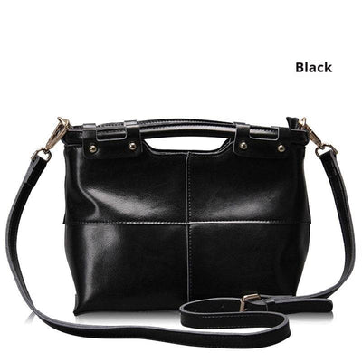 Women’s Retro Leather Messenger Bag – European & American Solid Color Crossbody - grabzbags.com