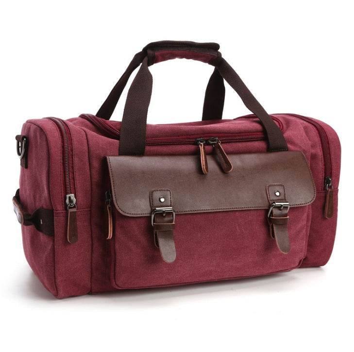 Large Capacity Canvas Travel Bag – Student Shoulder Sling & Hand-Carry Luggage Duffel - grabzbags.com