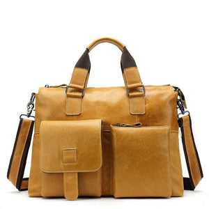 Retro Shoulder Handbag – First Layer Cowhide Leather Bag for Men & Women - grabzbags.com